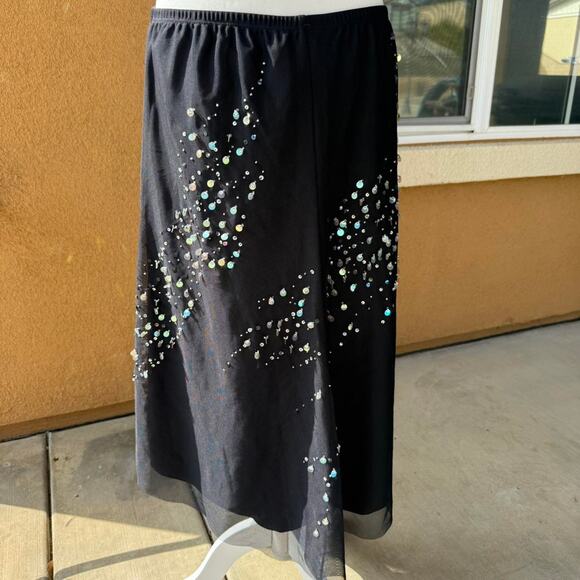 Whimsigoth fairy bcbg maxazria 100% silk skirt - Picture 5 of 6